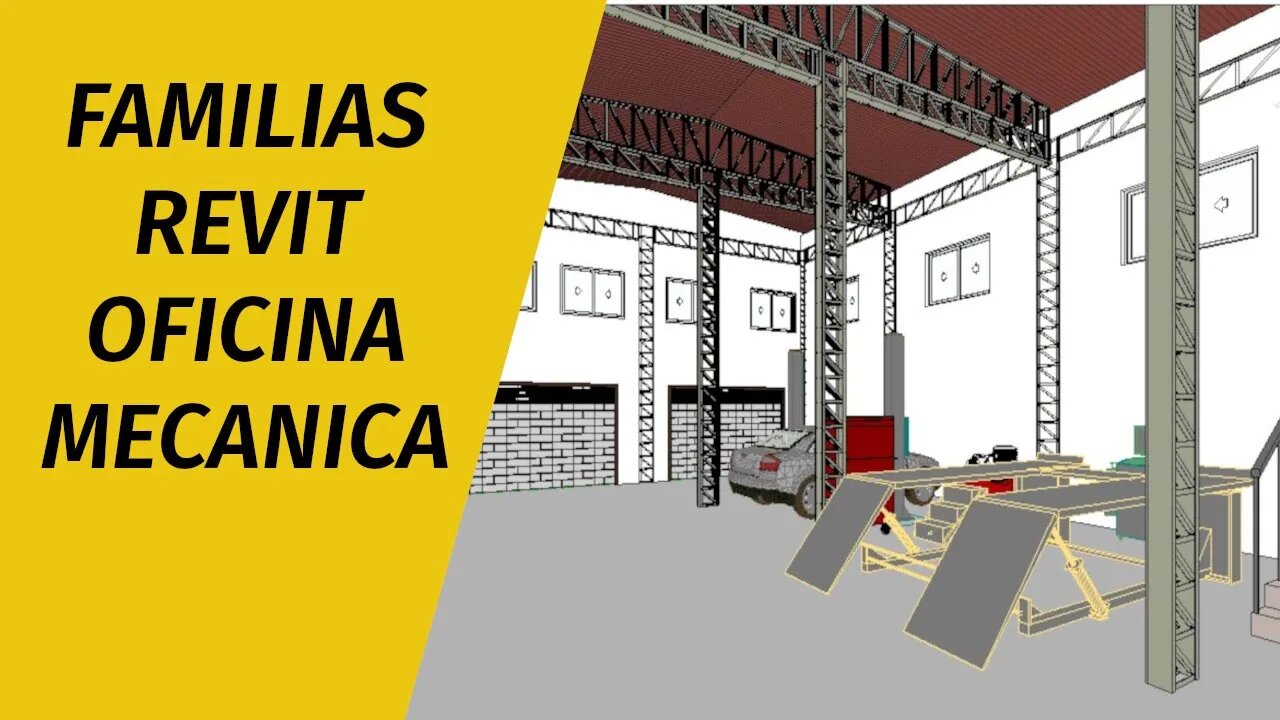 Galpão de estrutura metálica oficina mecanica Parte 1