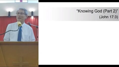 [20210110] Knowing God (Part 2)
