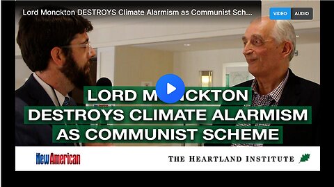Denouncing climate alarmism as a communist scheme