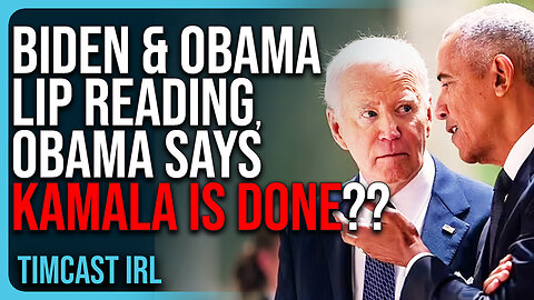 Biden & Obama Lip Reading, Obama Says Kamala Is Done??