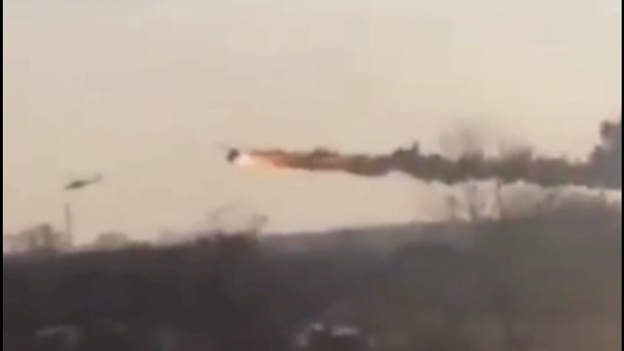 Russian Mi-24 helicopter shot down over Kherson region of Ukraine