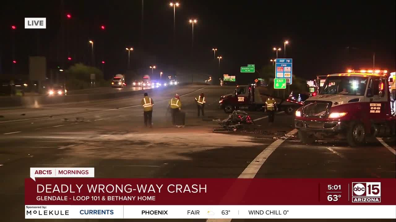DPS investigates deadly wrong-way crash in Glendale