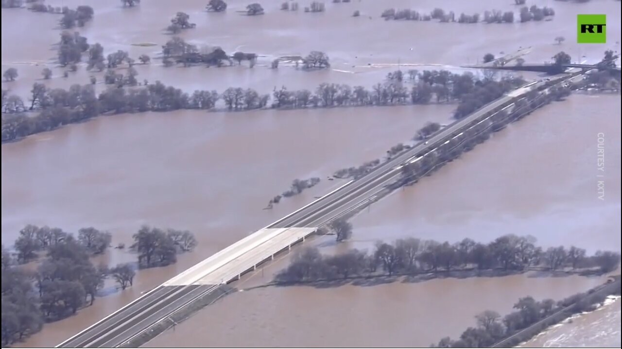 California's Central Valley submerged after floods