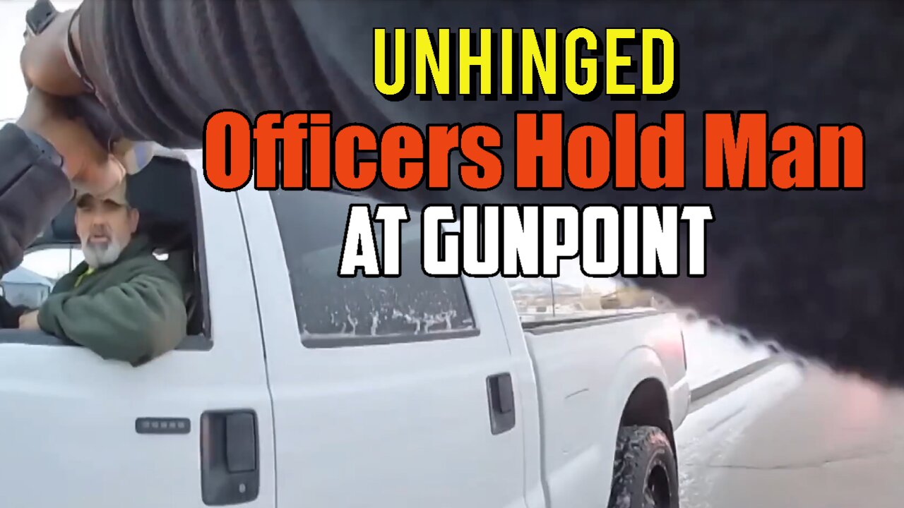 2 Unhinged Cops Beat Man and Hold At Gunpoint