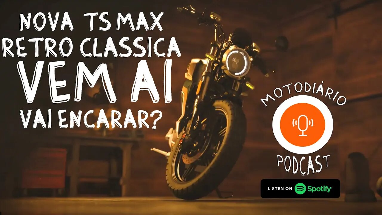 Moto elétrica boa e barata. Nova TSMax Retro Clássica vem ai e ae VAI ENCARAR?