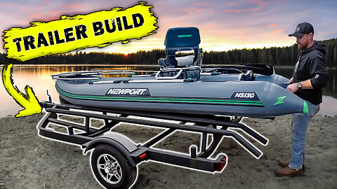 Building A Multi-Use Kayak & Inflatable Skiff Trailer (EASY & CHEAP!) DIY