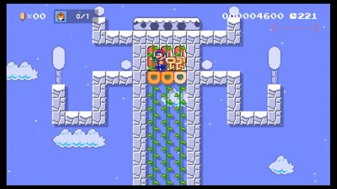 Mario Maker 2 SMB Snow Levels