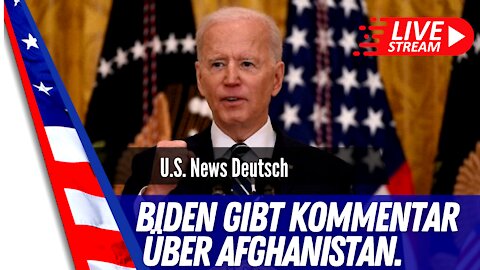 Präsident Biden gibt Kommentare über Afghanistan ab.