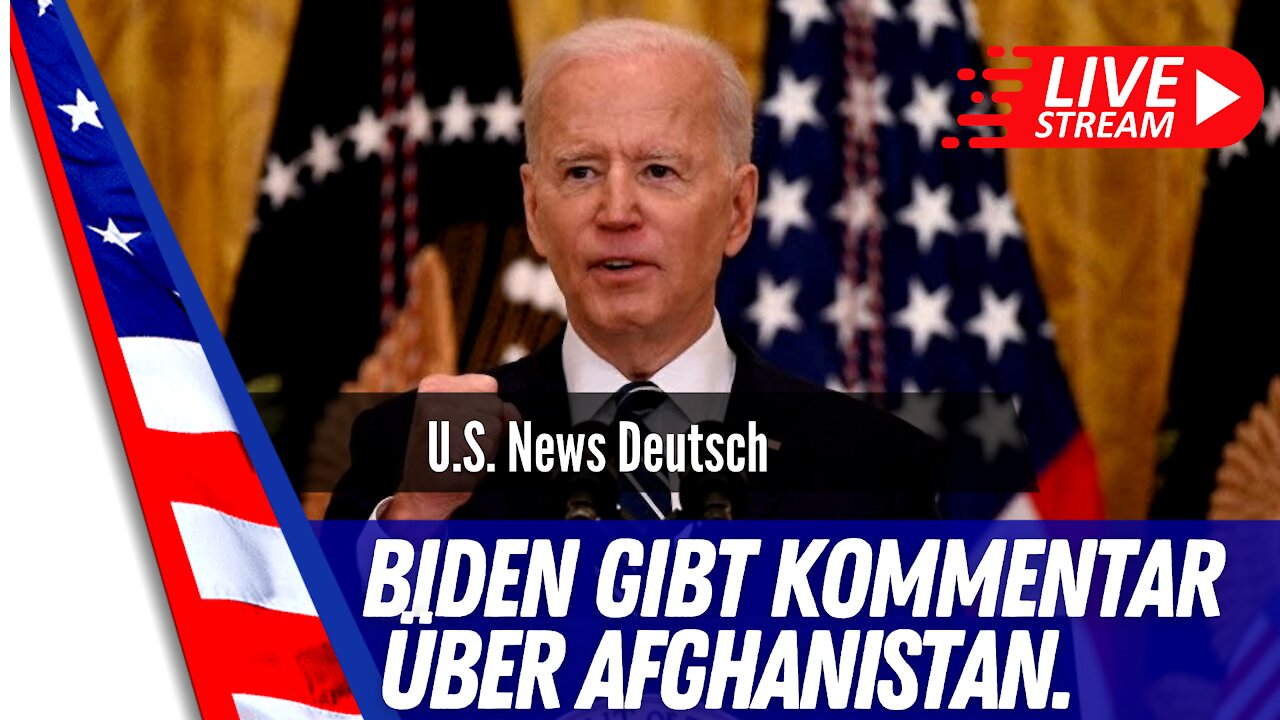 Präsident Biden gibt Kommentare über Afghanistan ab.