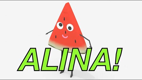 Happy Birthday ALINA! - WATERMELON Birthday Song