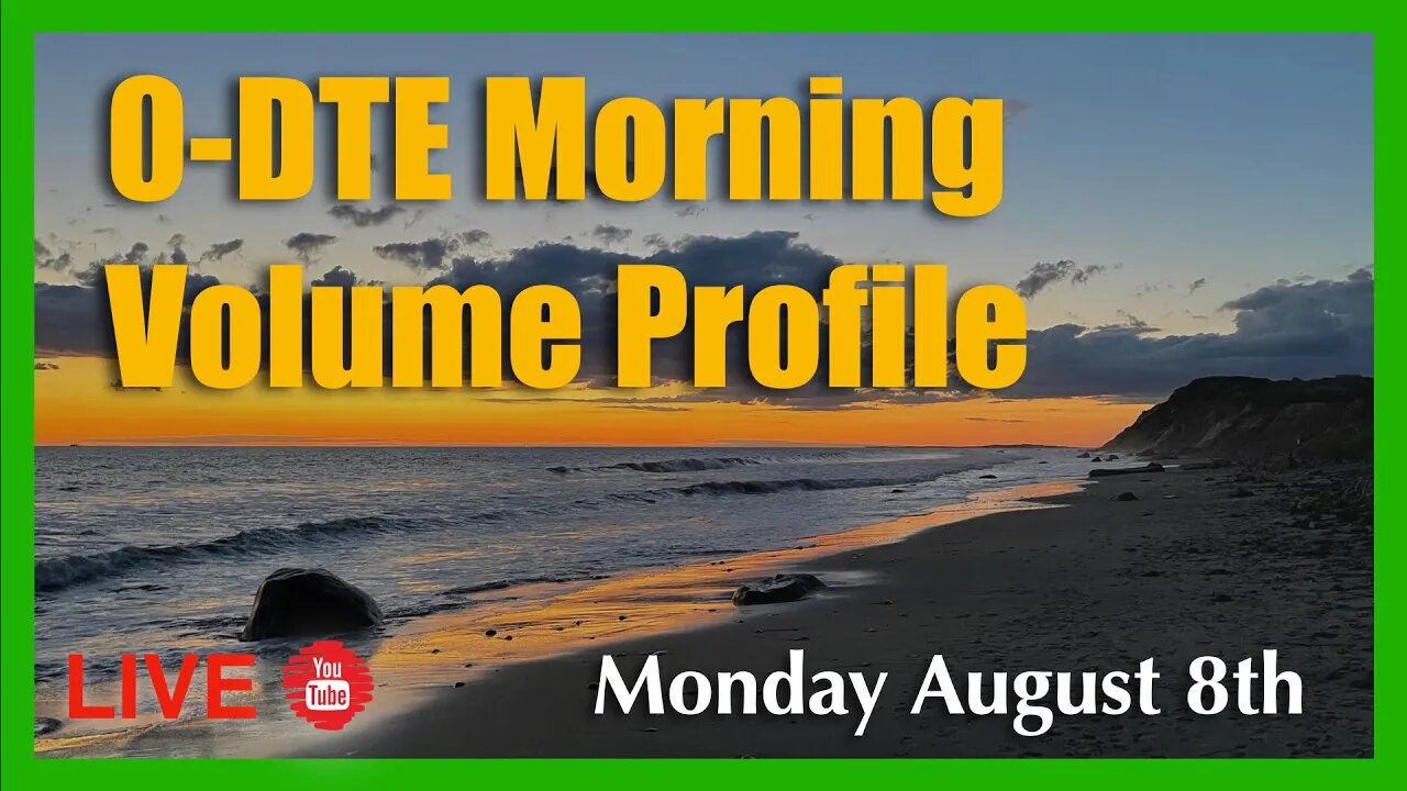 0-DTE Morning Market Volume Profile Analysis - Monday August 8th