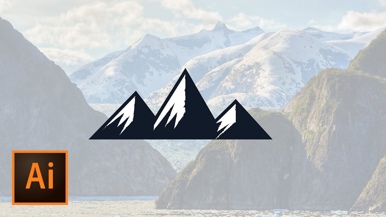 Create a Mountain Graphic Illustration Illustrator Tutorial