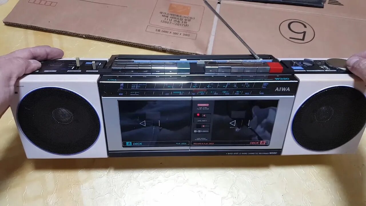 RÁDIO TOCA-FITAS AIWA CS-W330 (1980) RESTAURADO