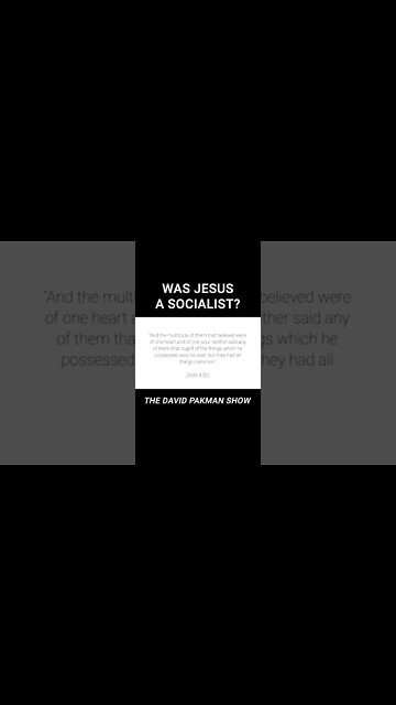 Was Jesus a Socialist? #shorts