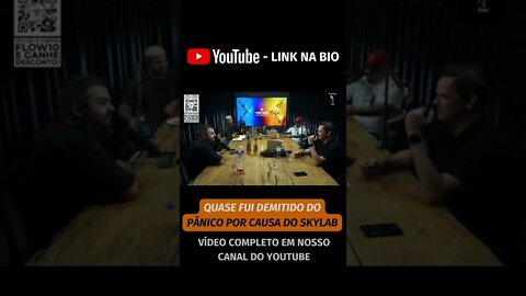 CARIOCA QUASE FOI DEMITIDO POR CAUSA DO SKYLAB (vídeo no canal) #shorts #rogerioskylab #pâniconatv