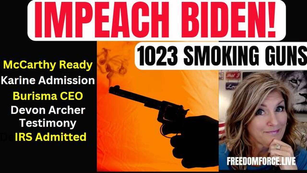 IMPEACH BIDEN! MCCARTHY, DEVON ARCHER, KARINE, IRS, 7-25-23