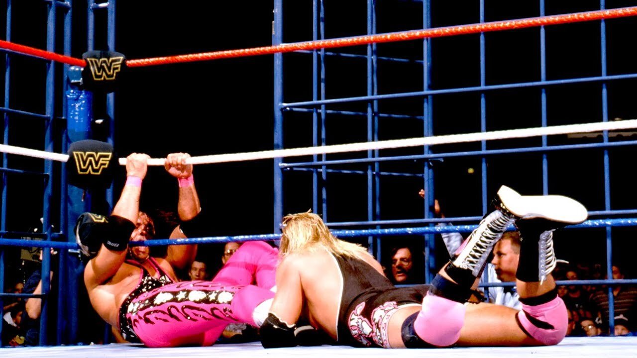 Bret Hart vs Owen Hart Steel Cage Match SummerSlam 1994 Highlights