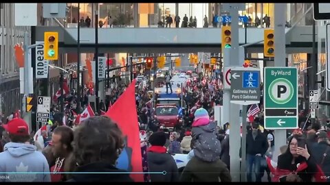 Rolling Thunder Ottawa Biker Rally Scenes Friday April 29, 2022