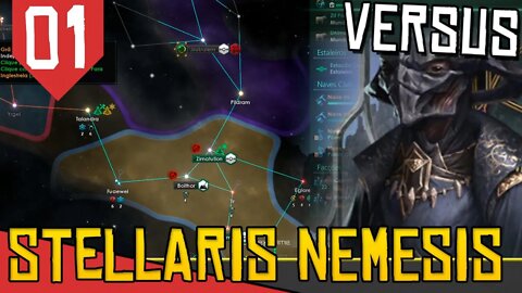 SPOILER DO FINAL NA DESCRIÇÃO: Defendendo a GALAXIA! - Stellaris Versus Império #01 [Arkantos PT-BR]