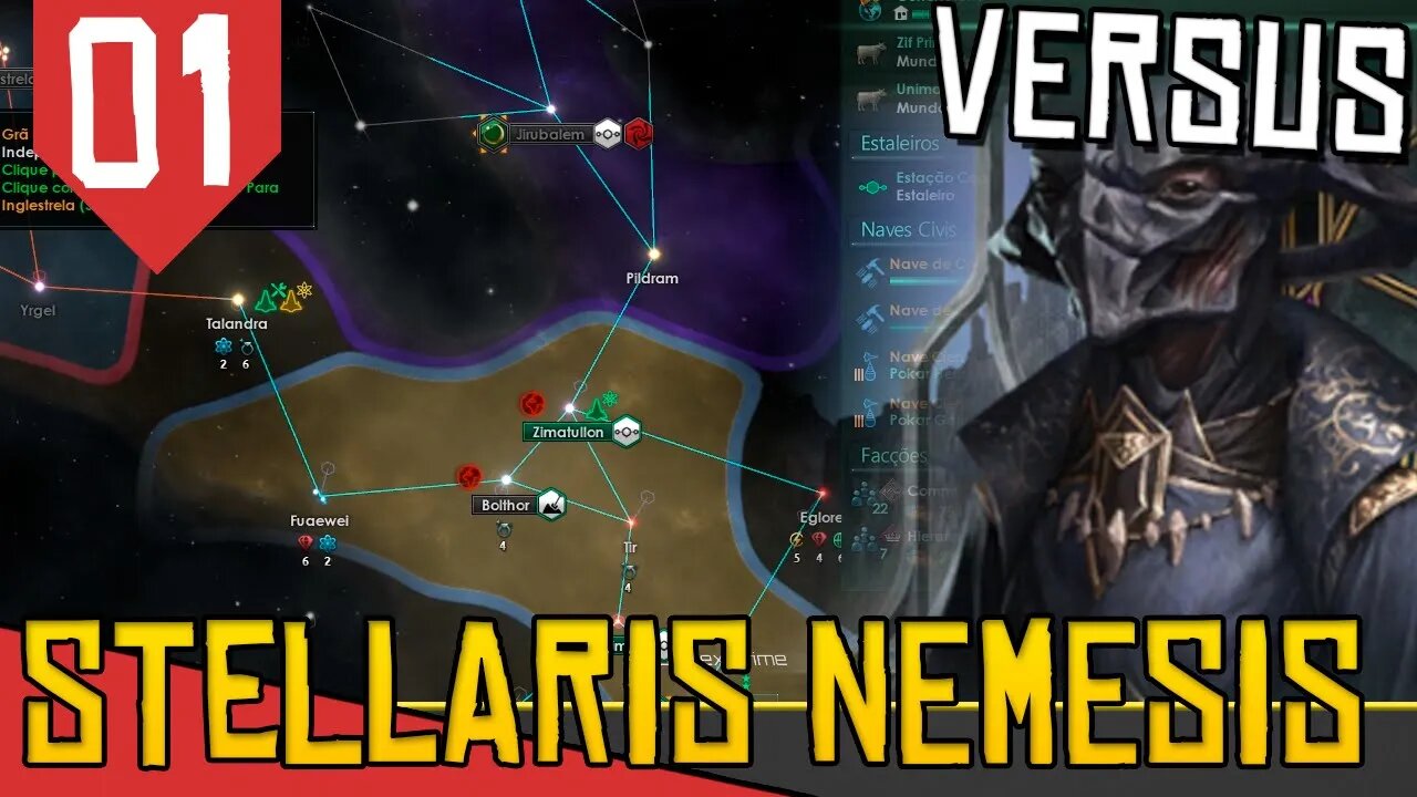 SPOILER DO FINAL NA DESCRIÇÃO: Defendendo a GALAXIA! - Stellaris Versus Império #01 [Arkantos PT-BR]