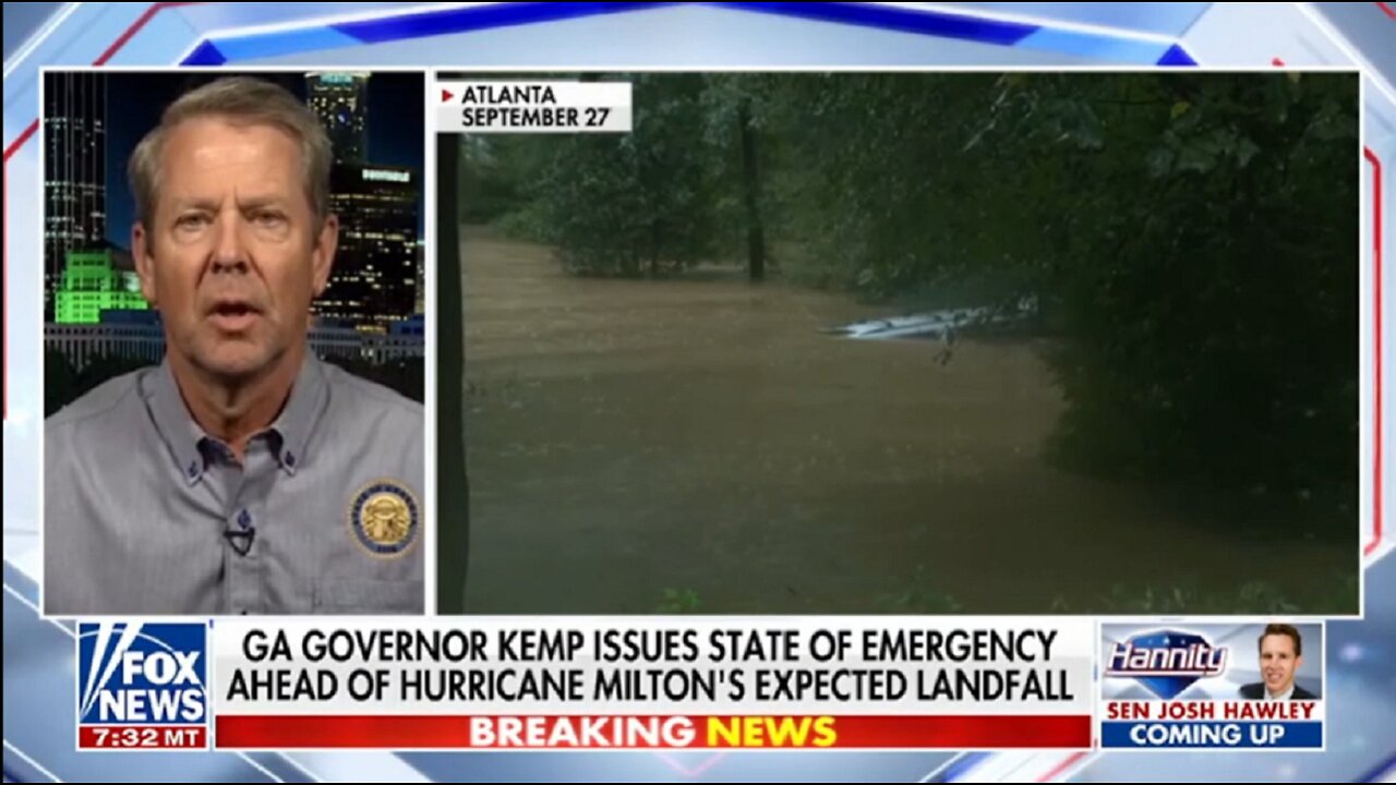 GA GOV KEMP ISSUES STATE OF EMERGENCY AHEAD OF MILTON