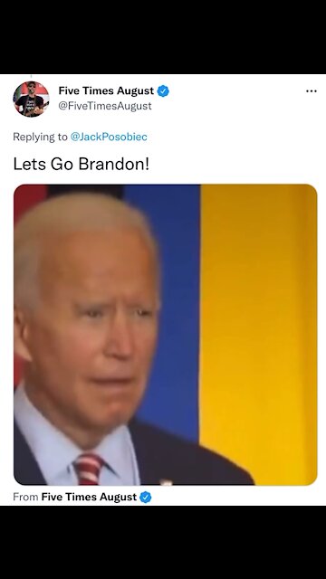 Joe enjoying Let’s Go Brandon chant