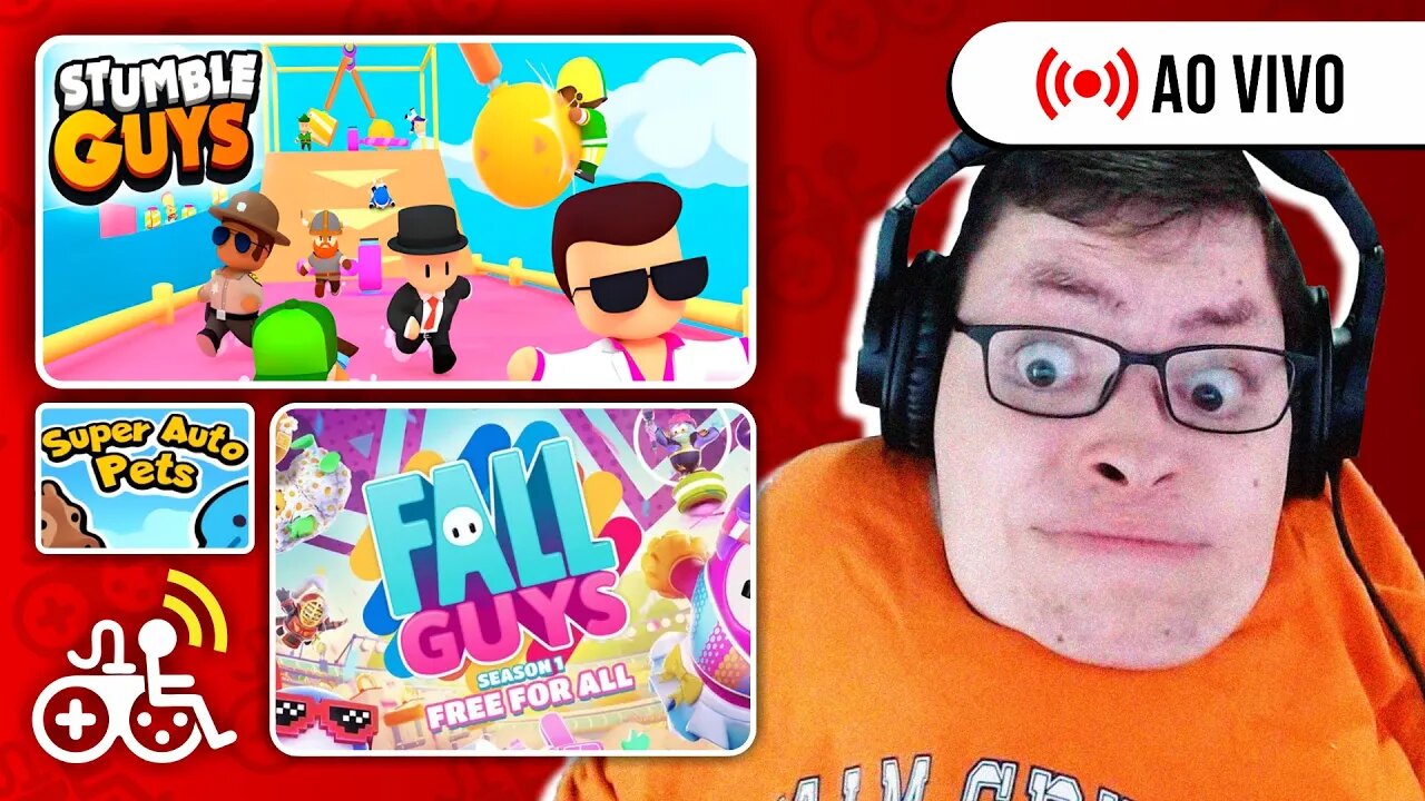 Stumble Guys + Fall Guys + Super Auto Pets - LIVE SOBRE RODAS