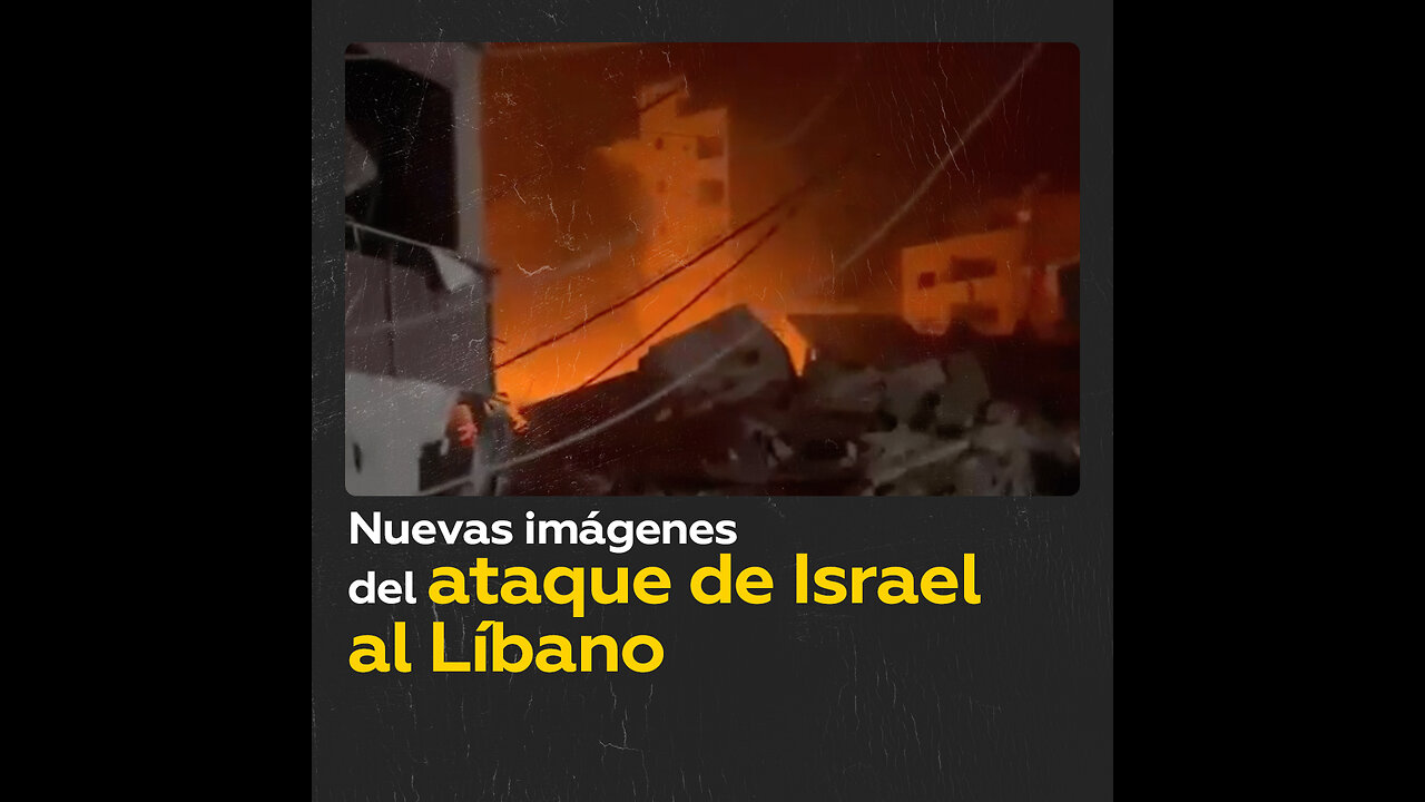 Difunden imágenes de las consecuencias del ataque de Israel al Líbano