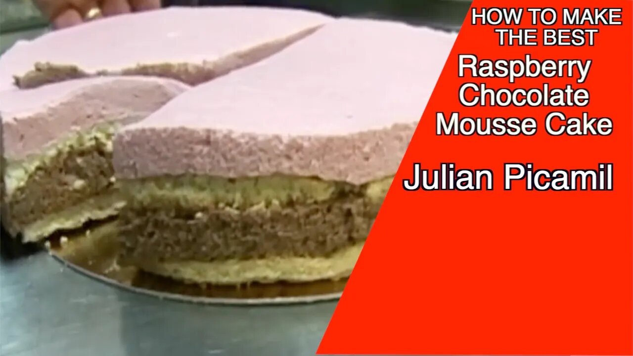 How to make Raspberry & Chocolate Mousse Cake with French Chef Julien Picamil.