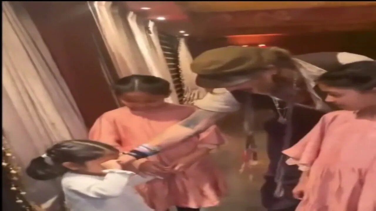 Johnny Depp gentle soul charming with the kids