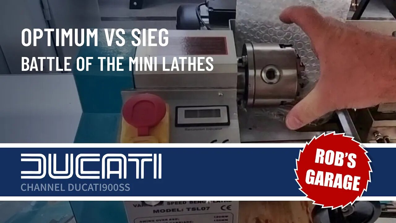 Battle of the Mini Lathes - Sieg vs Optimum - Rob's Garage