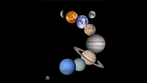 View of planets in our solar system