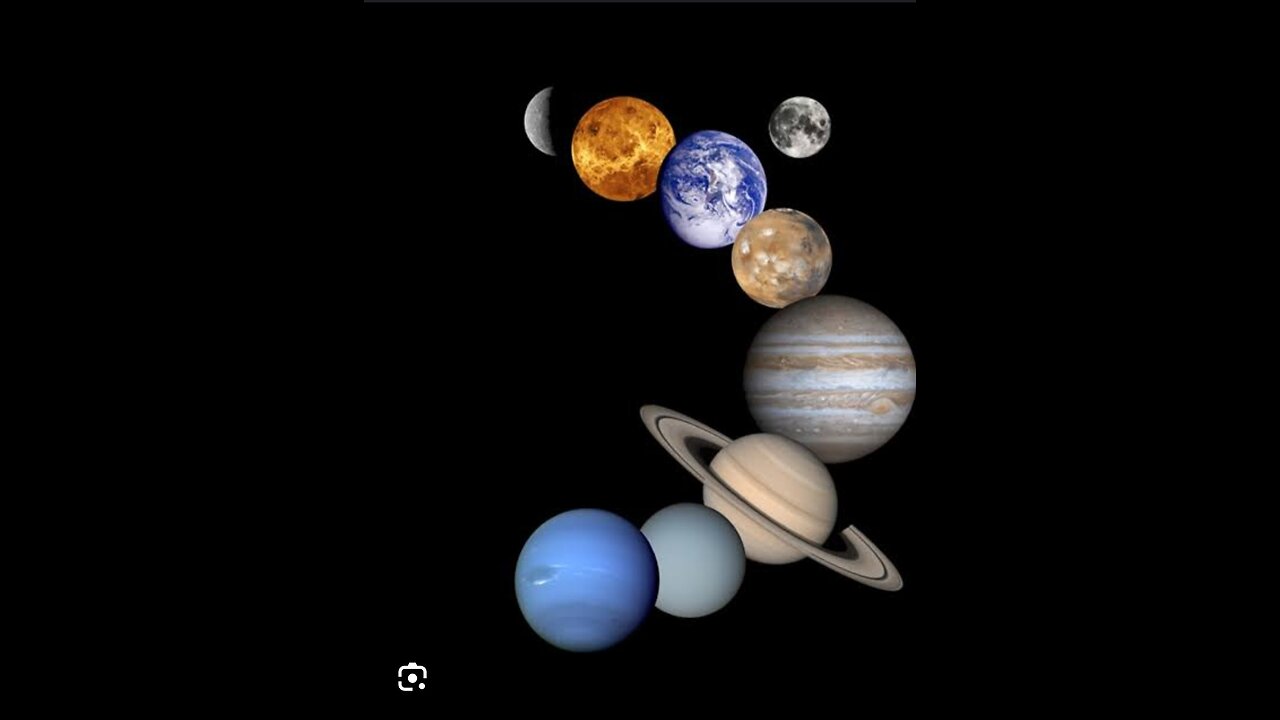 View of planets in our solar system