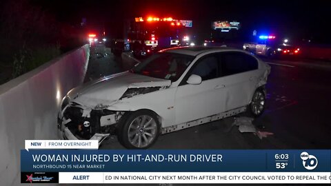 Woman hurt in hit-and-run crash on SR-15