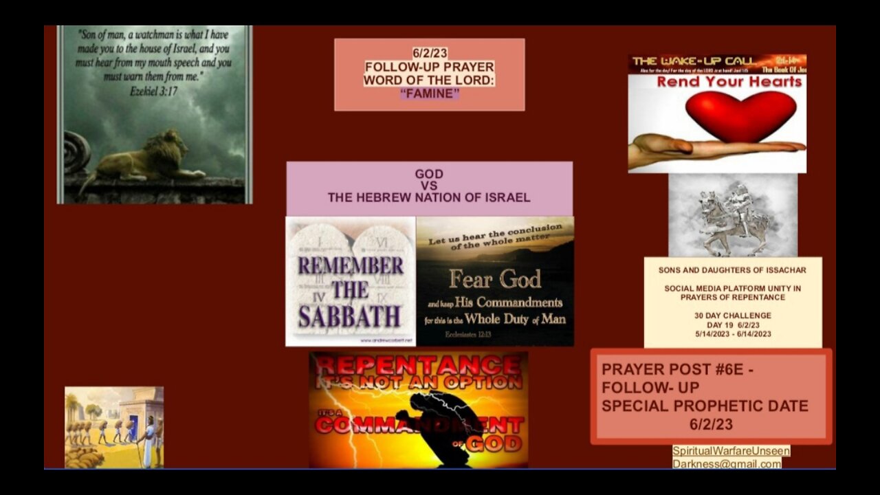 SONS AND DAUGHTERS OF ISSACHAR CALL FOR NATIONAL REPENTANCE #6E, SPECIAL PROPHETIC PRAYER POST