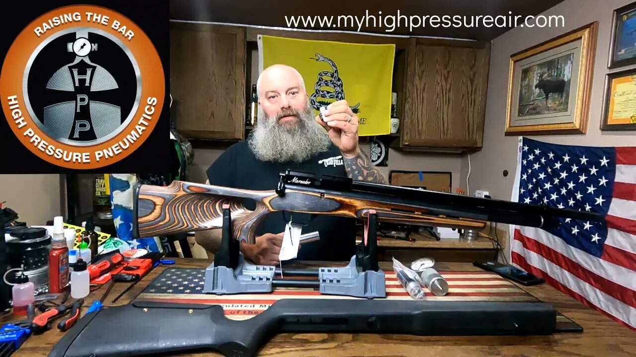 Benjamin Marauder 22 caliber Custom build with High Pressure Pneumatics Huma reg and Boyds stock