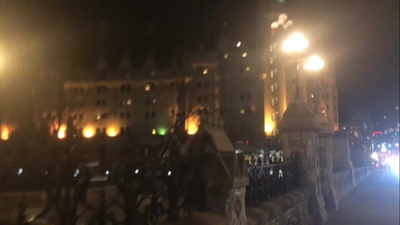 LIVE Rolling Thunder Ottawa freedom rally/poutinefest Chateau Laurier