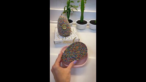 Sprinkle gourmet chocolate egg