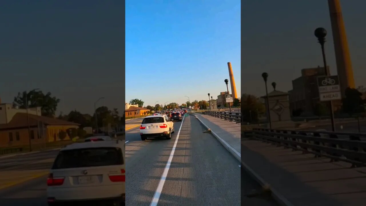 overtaking rush hour traffic jams in the bike lane #bikecommute #roadbike #eriecanal #bikecommuting