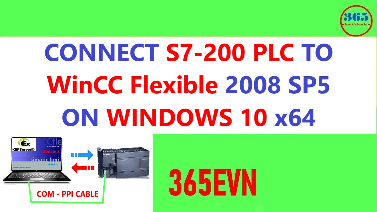 0035 - Connect s7 200 plc to wincc flexible 2008 sp5 - Windows 10