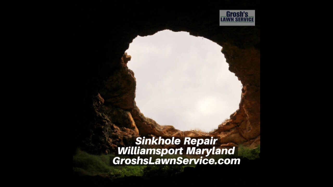 Sinkhole Repair Williamsport Maryland Landscape Contractor