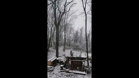 Snow on the farmstead