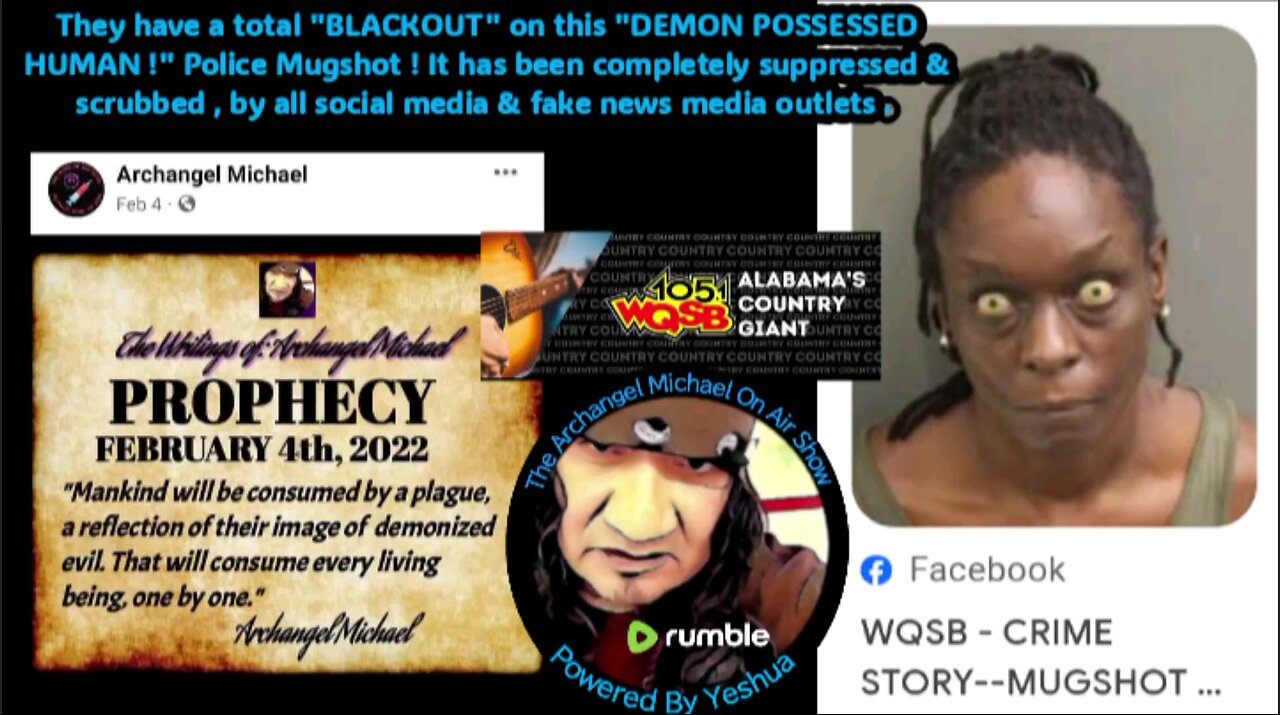 BREAKING NEWS EXCLUSIVE ONLY ON RUMBLE: POLICE MUGSHOT OF DEMON POSSESSED WOMEN! COMPLETE MEDIA BLKO