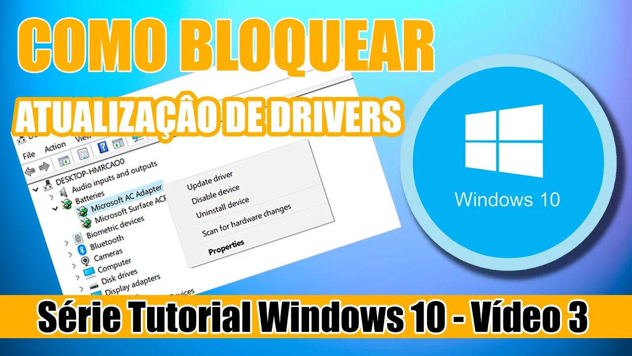 Como bloquear atualização de drivers Windows 10