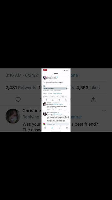 Donald Trump Jr John McAfee Death Twitter Poll