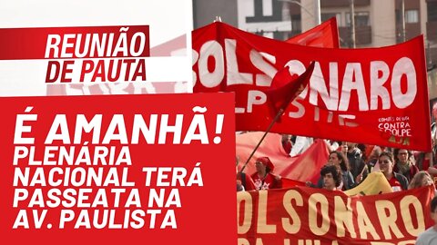 É amanhã! Plenária nacional terá passeata na Av. Paulista - Reunião de Pauta nº 830 - 05/11/21