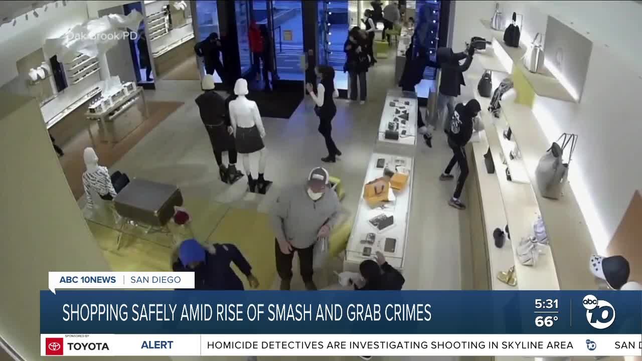 Shopping safely amid rise of smash-and-grab crimes