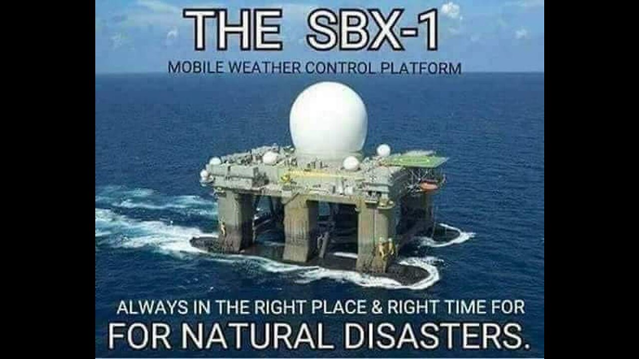 SBX-1 MOBILE WEATHER PLATFORM