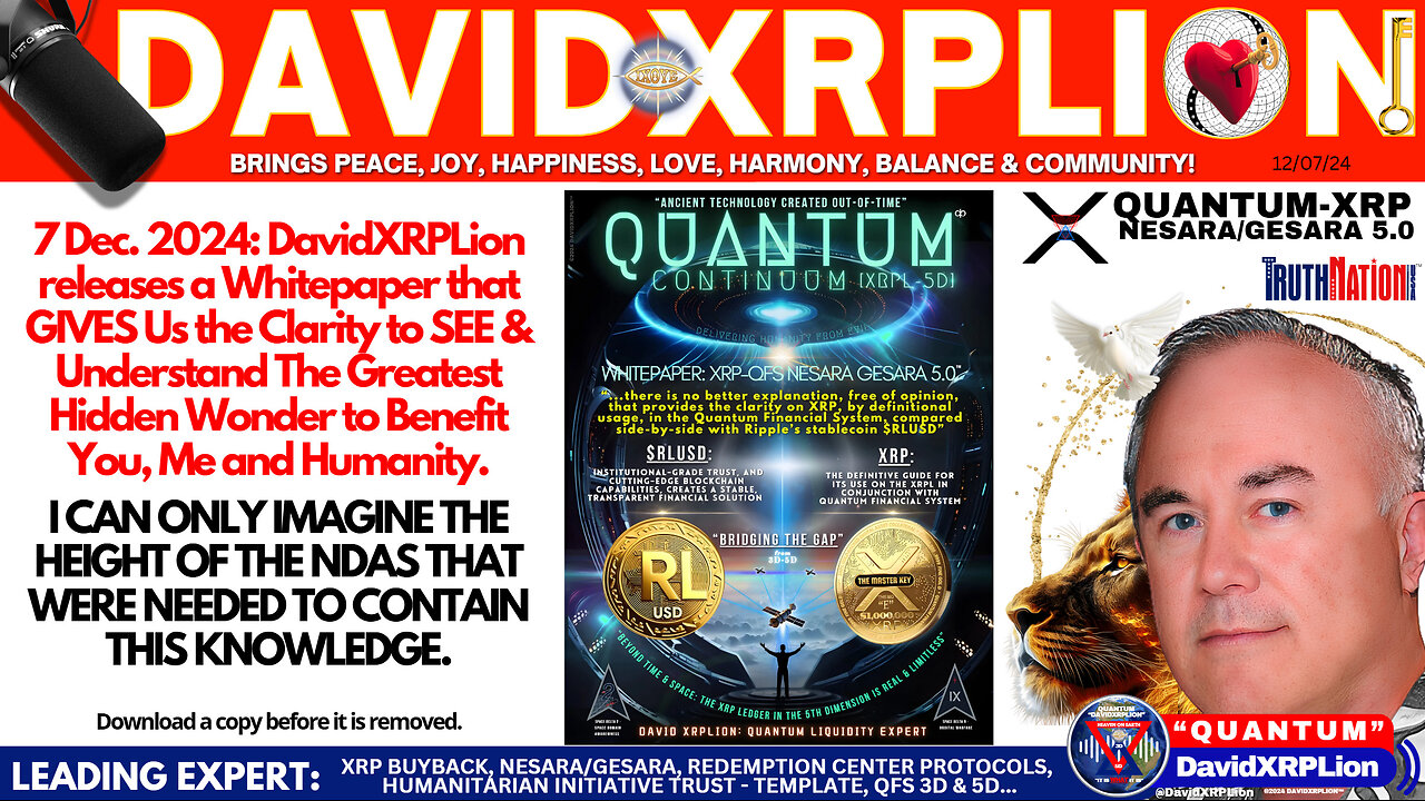 DavidXRPLion Part 2 WHITEPAPER XRP THE GREATEST HIDDEN SECRET EVER! MUST WATCH TRUMP NEWS