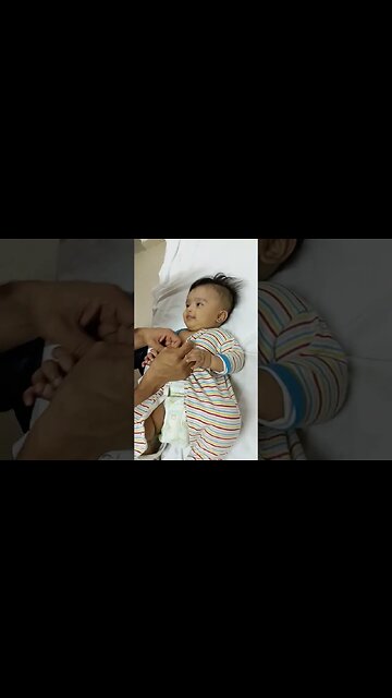 4 months old baby not leaving his romper #shortvideo #shorts